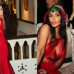 Kim Kardashian criticada por los internautas por usar un vestido rojo en la boda de Ambani, “Eso es para la novia…”