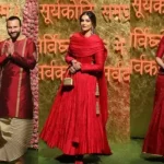 Kareena Kapoor y Saif Ali Khan deslumbran en rojo en la fiesta Ganpati Bash de Ambani, Sonam-Shraddha y más se unen