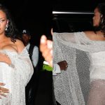 Rihanna se atreve a mostrarse desnuda con un look totalmente transparente en plena Semana de la Moda de Nueva York